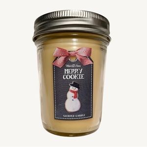 Merry Cookie Christmas Holiday Candle Bath & Body Works White Barn